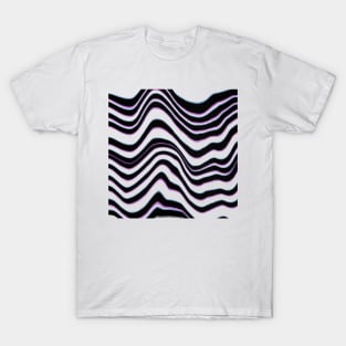 Glitched lines effect T-Shirt